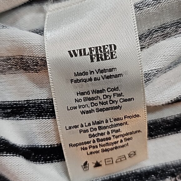 ARITZIA Wilfred Free Striped Rosa Drape Dress Relaxed A Line Sleeveless Swing S - Picture 4 of 7